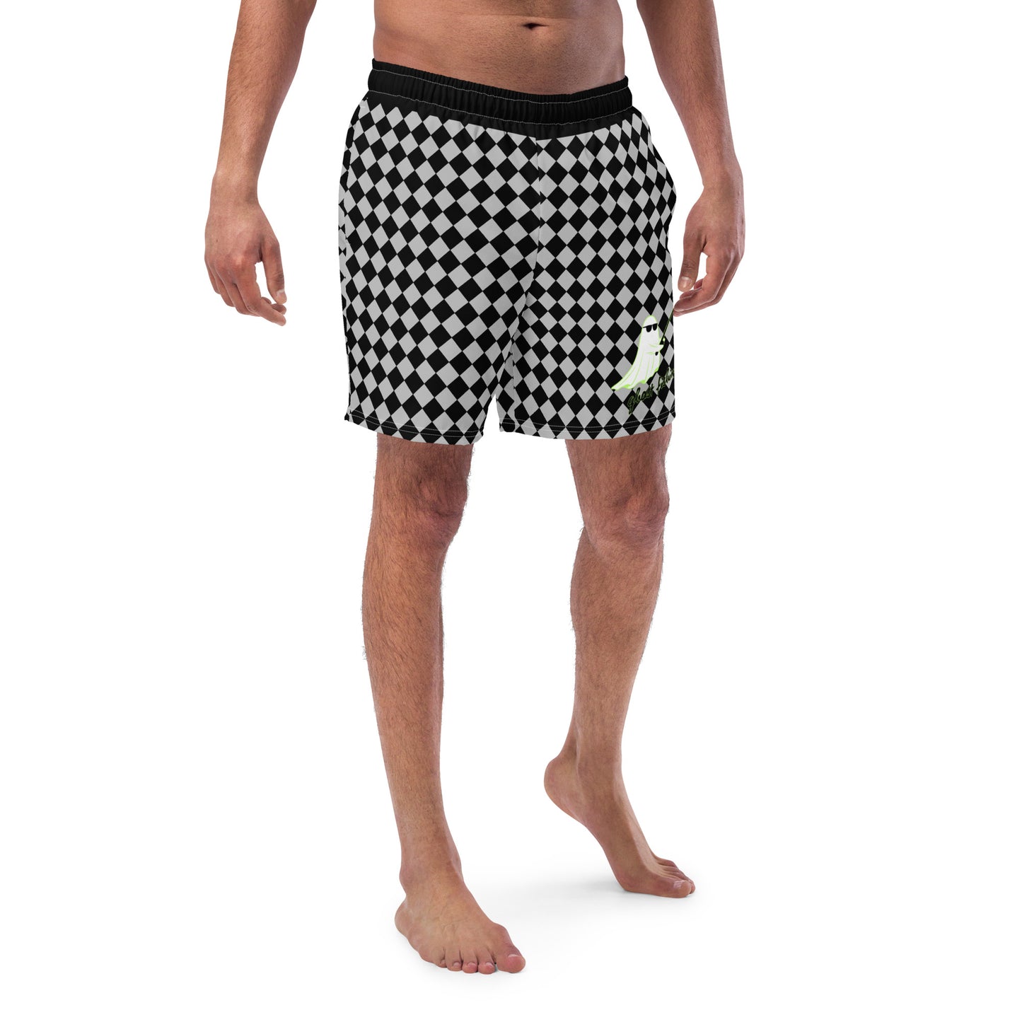 Checkered Men's Swim Trunks